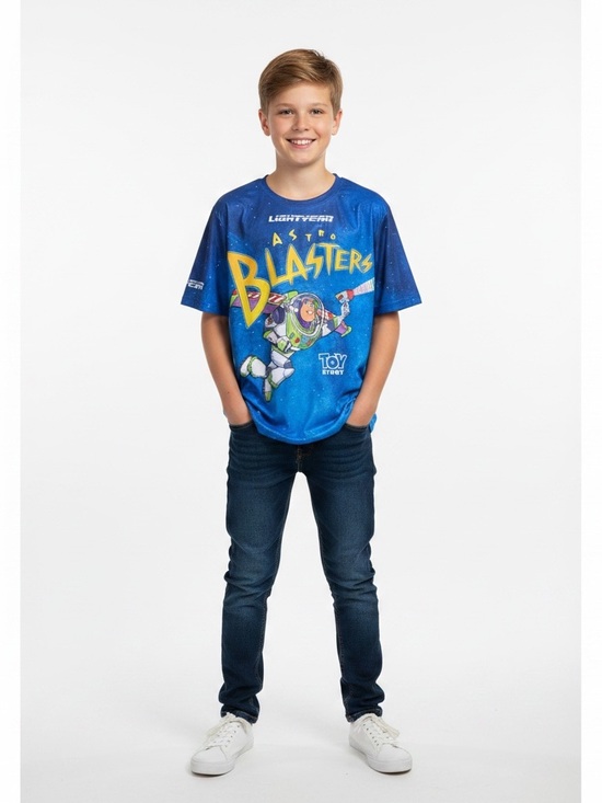 Other - Blue 'Astro Blasters' Buzz Lightyear Kids Tee - Size: 12 Boys